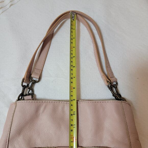 American Leather Co 100% Leather Shoulder Purse Handbag Hobo Austin Triple Entry - Picture 12 of 16